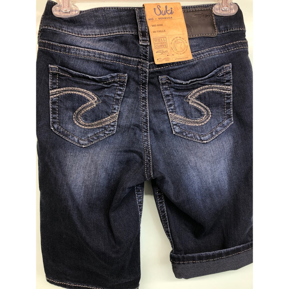 NWT Silver Jeans Suki Bermuda Shorts Size 25 - Picture 2 of 4